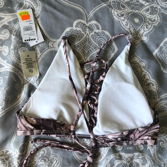 Marble Criss-cross Swim Top - Picture 3 of 3